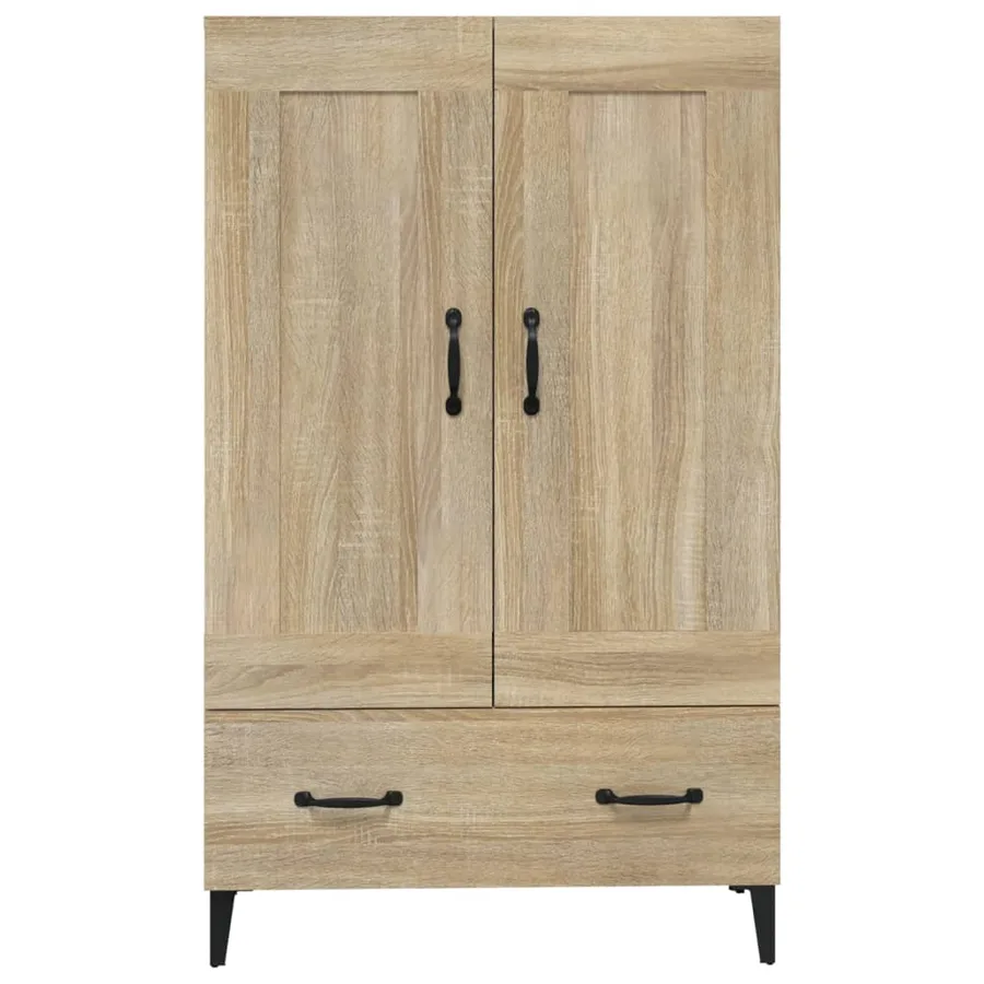 Buffet haut Chêne sonoma 70x31x115 cm Bois d'ingénierie - 6