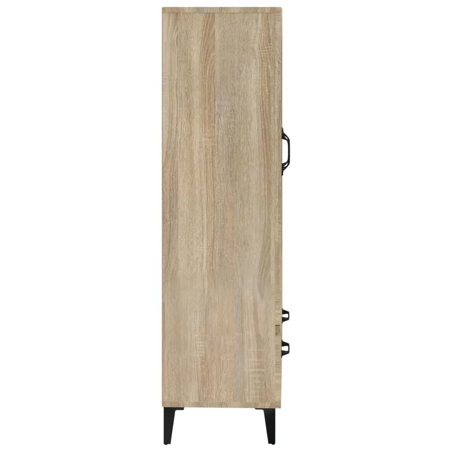 Buffet haut Chêne sonoma 70x31x115 cm Bois d'ingénierie - 8