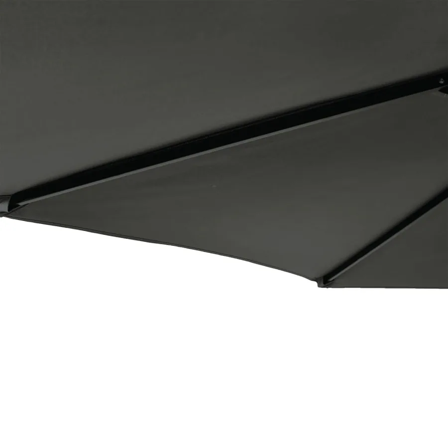 Parasol de jardin avec mât en acier anthracite 225x225x212 cm - 8