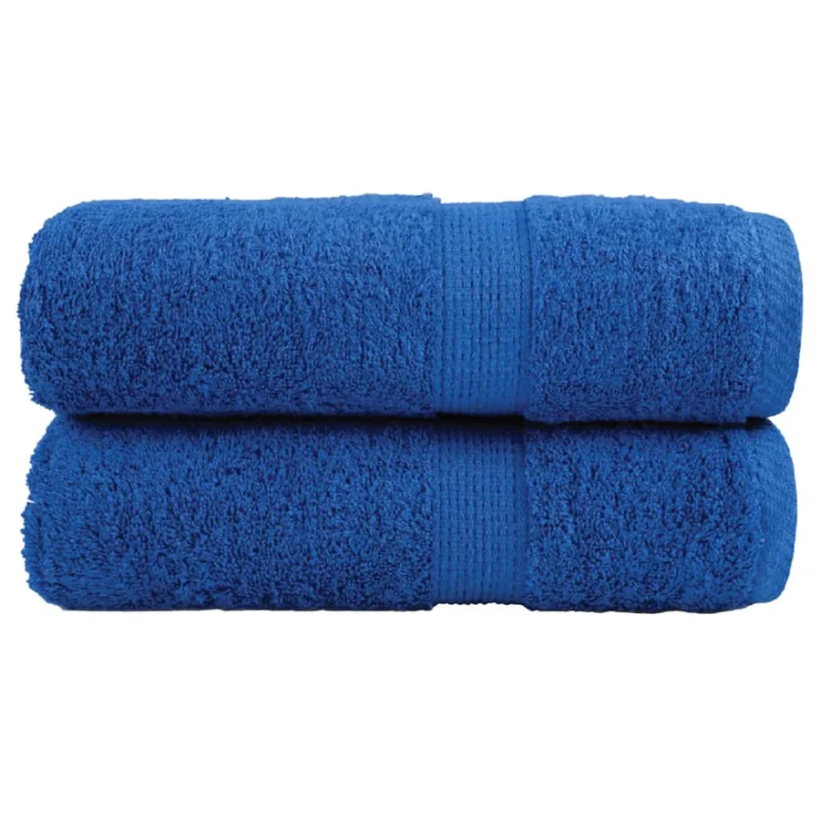 Serviettes de toilette premium SOLUND 2 pièces Bleu 30 x 30 cm 600 g/m²