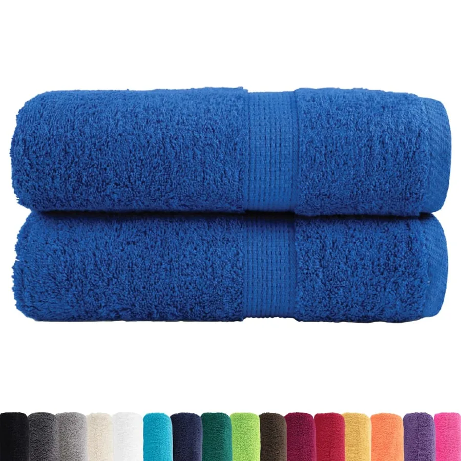 Serviettes de toilette premium SOLUND 2 pièces Bleu 30 x 30 cm 600 g/m² - 2