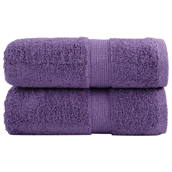 Serviettes d'invité de qualité supérieure SOLUND 2 pcs violet
