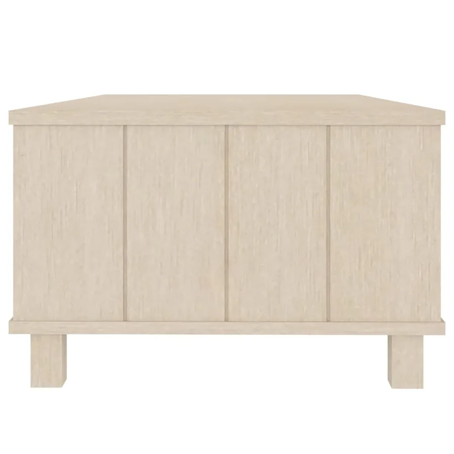 Table basse HAMAR Marron miel 100x55x35 cm Bois massif de pin - 6