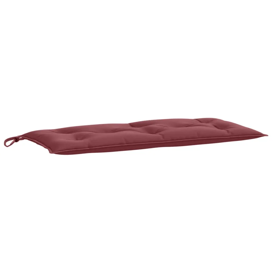 Coussin de banc de jardin rouge bordeaux mélangé tissu - 2