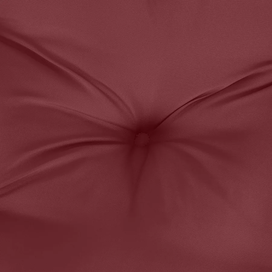 Coussins de chaise dossier bas lot de 4 rouge bordeaux mélangé - 7