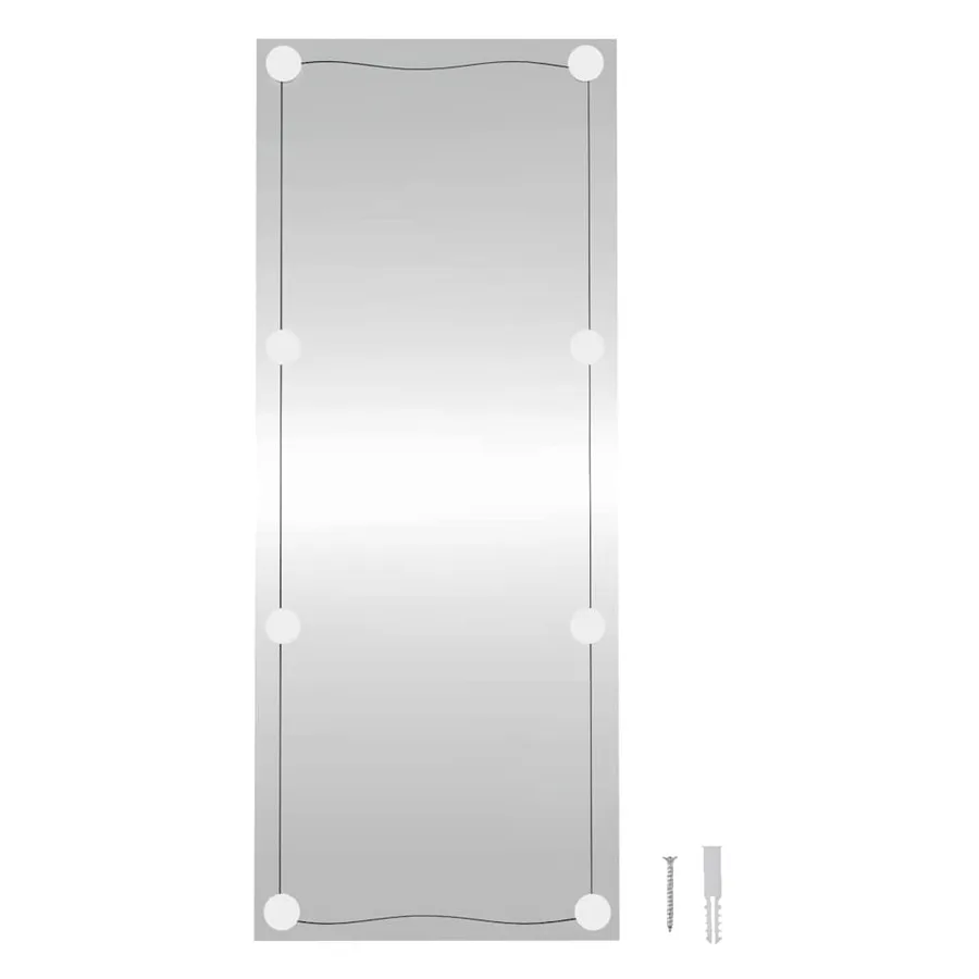 Miroir mural avec lumières LED 40x100 cm verre rectangulaire - 15