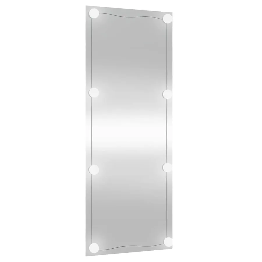 Miroir mural avec lumières LED 40x100 cm verre rectangulaire - 4