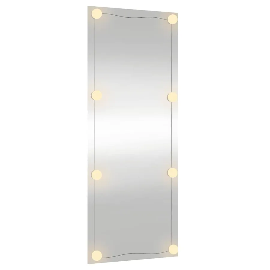 Miroir mural avec lumières LED 40x100 cm verre rectangulaire - 5