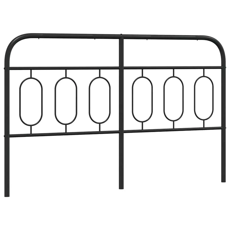 Tête de lit de remplacement métal noir 137 cm - 2