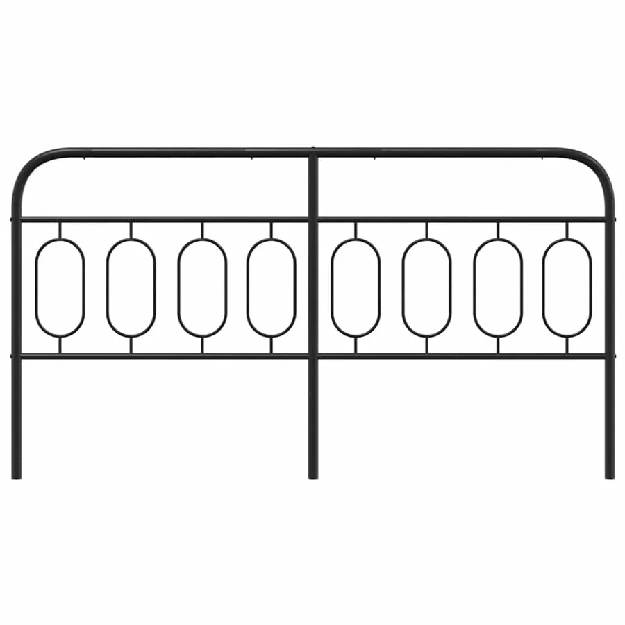 Tête de lit de remplacement métal noir 193 cm - 4
