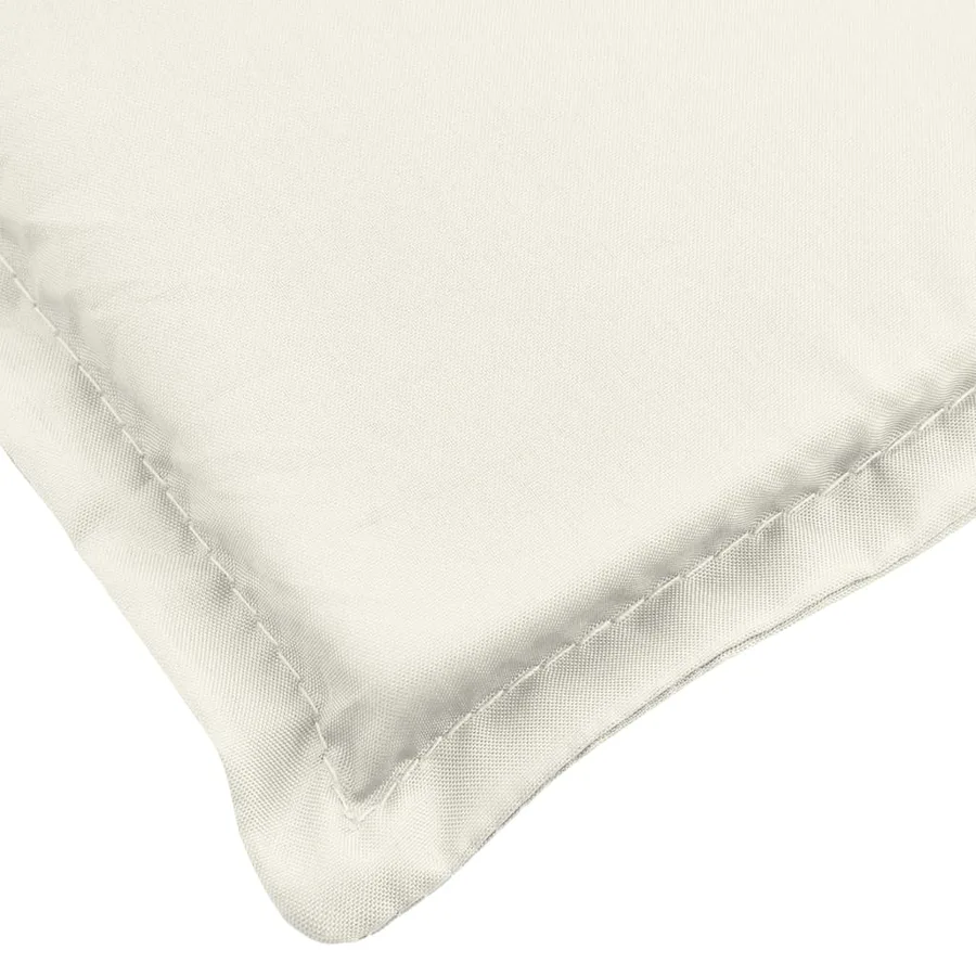 Coussin de chaise longue crème mélangé 200x50x4 cm tissu - 6