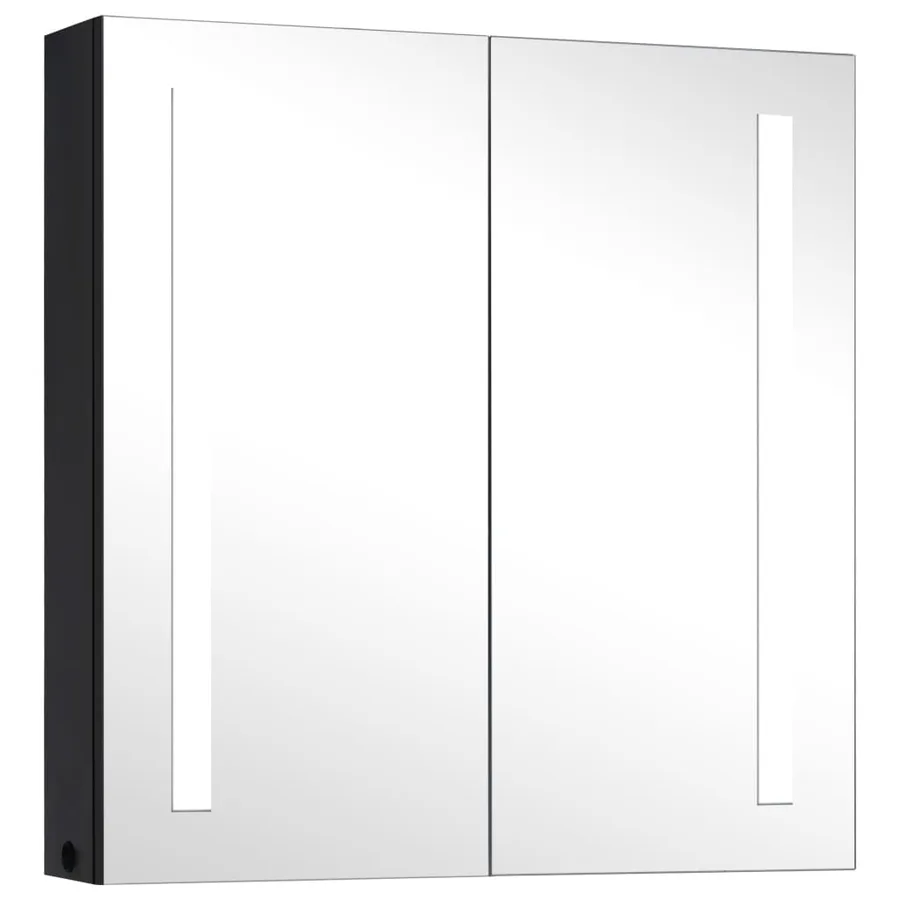 Armoire de salle de bain à miroir LED 62x14x60 cm - 2
