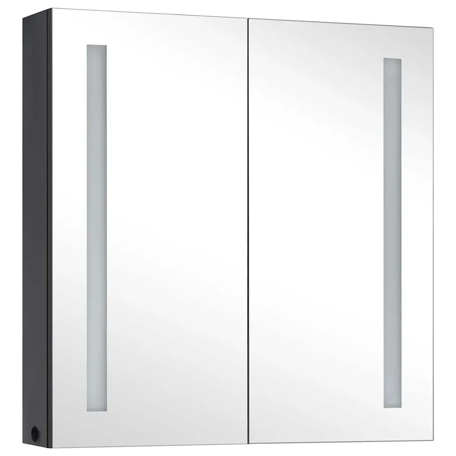 Armoire de salle de bain à miroir LED 62x14x60 cm - 3