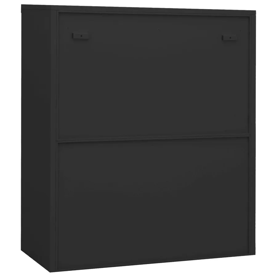 Armoire de bureau et jardinière Anthracite 90x40x128 cm Acier - 6