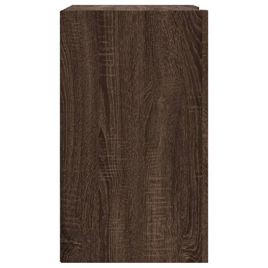 Armoire murale chêne marron 75x35x60 cm bois d'ingénierie - 5