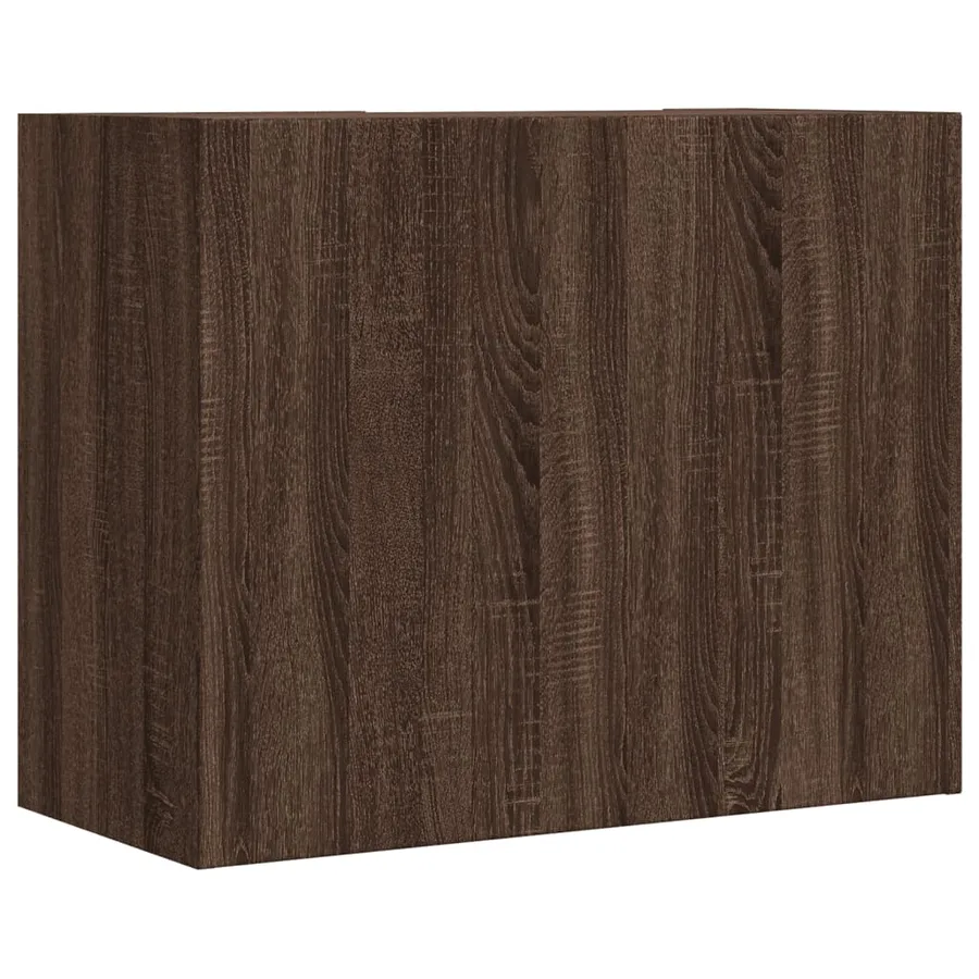 Armoire murale chêne marron 75x35x60 cm bois d'ingénierie - 6