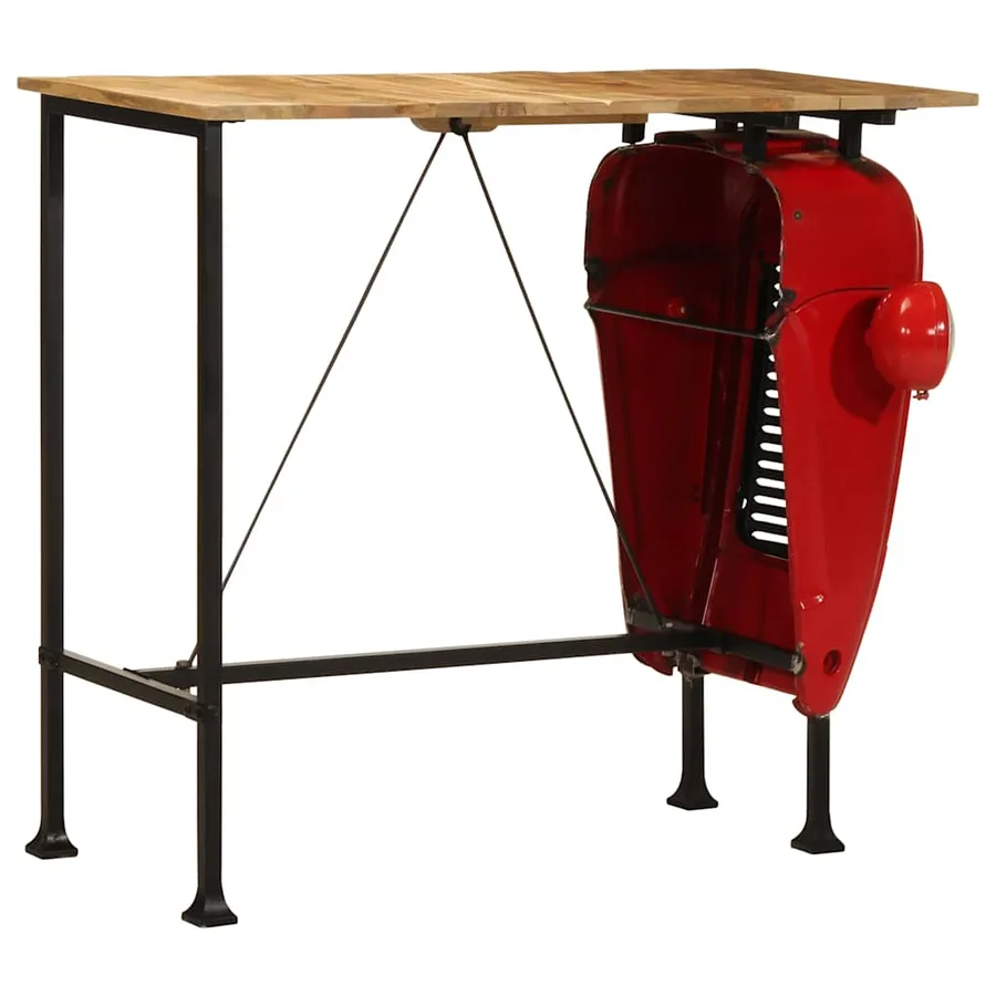 Ensemble de bar 7 pcs bois de manguier massif - 5