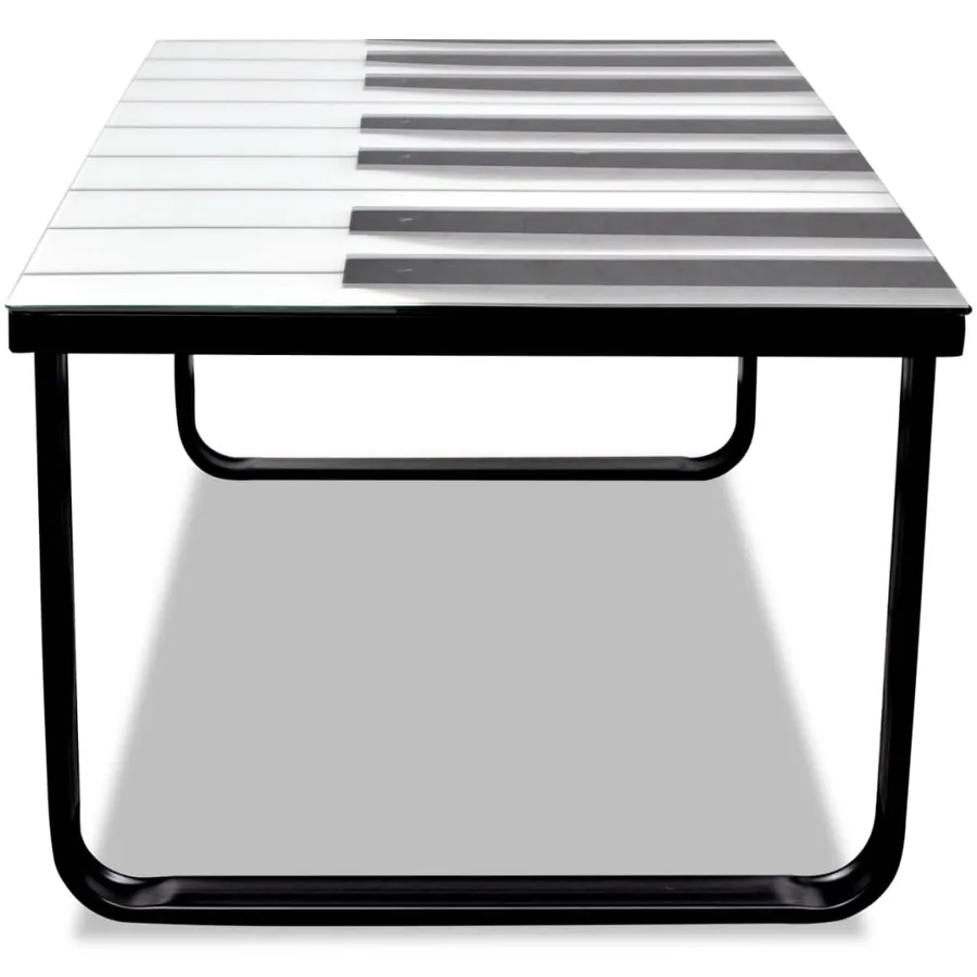 Table basse avec impression de piano Dessus de table en verre - 3