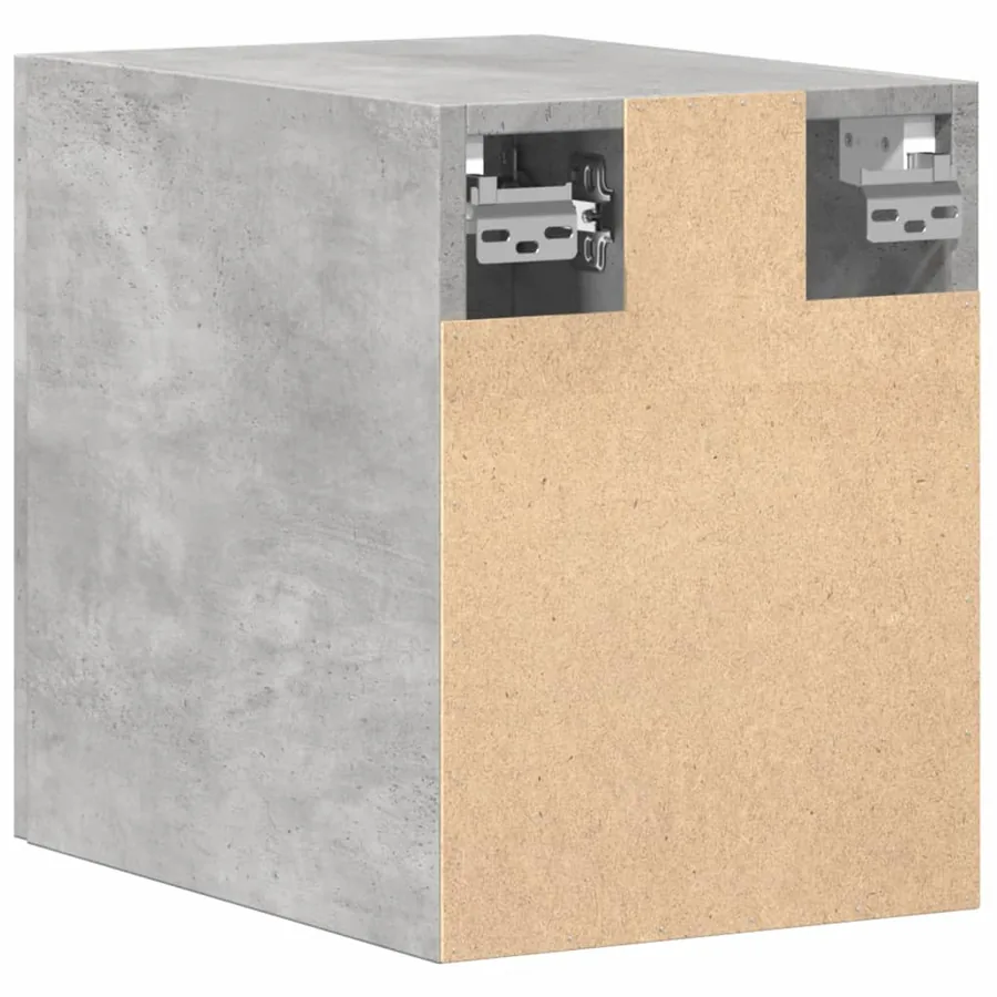 Armoire murale gris béton 30x42,5x40 cm bois d'ingénierie - 6