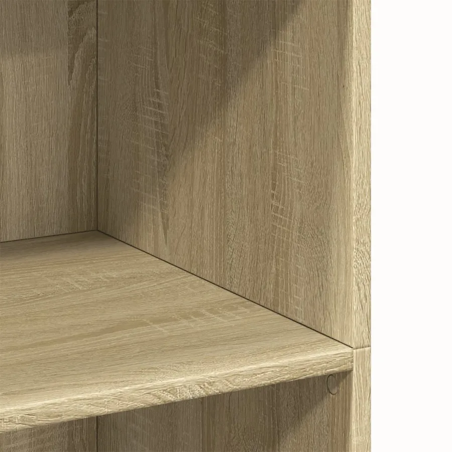 Buffet haut chêne sonoma 70x41x124 cm bois d'ingénierie - 7