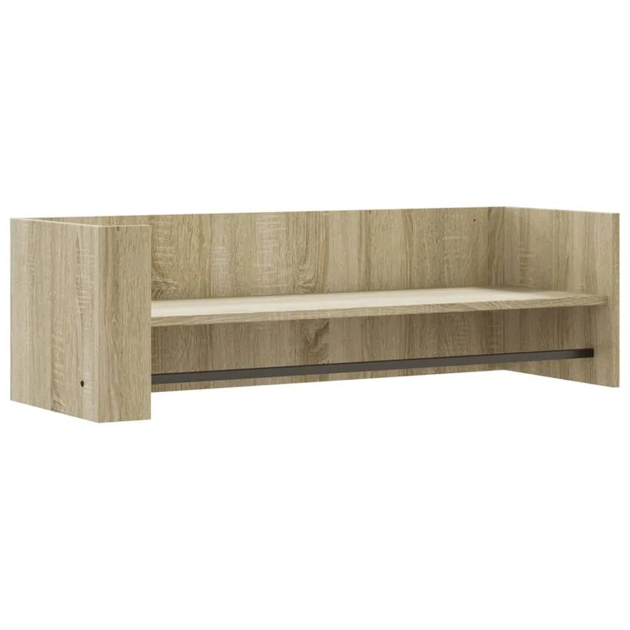 Étagère murale chêne sonoma 100x35x30,5 cm bois d'ingénierie - 2