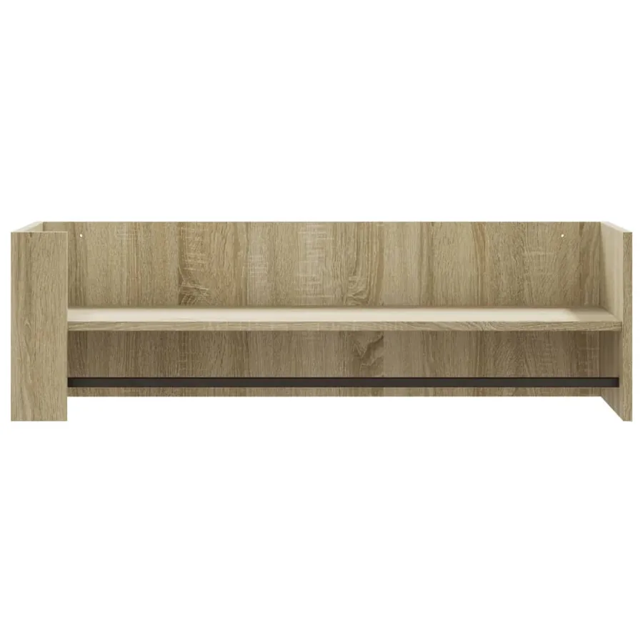 Étagère murale chêne sonoma 100x35x30,5 cm bois d'ingénierie - 4