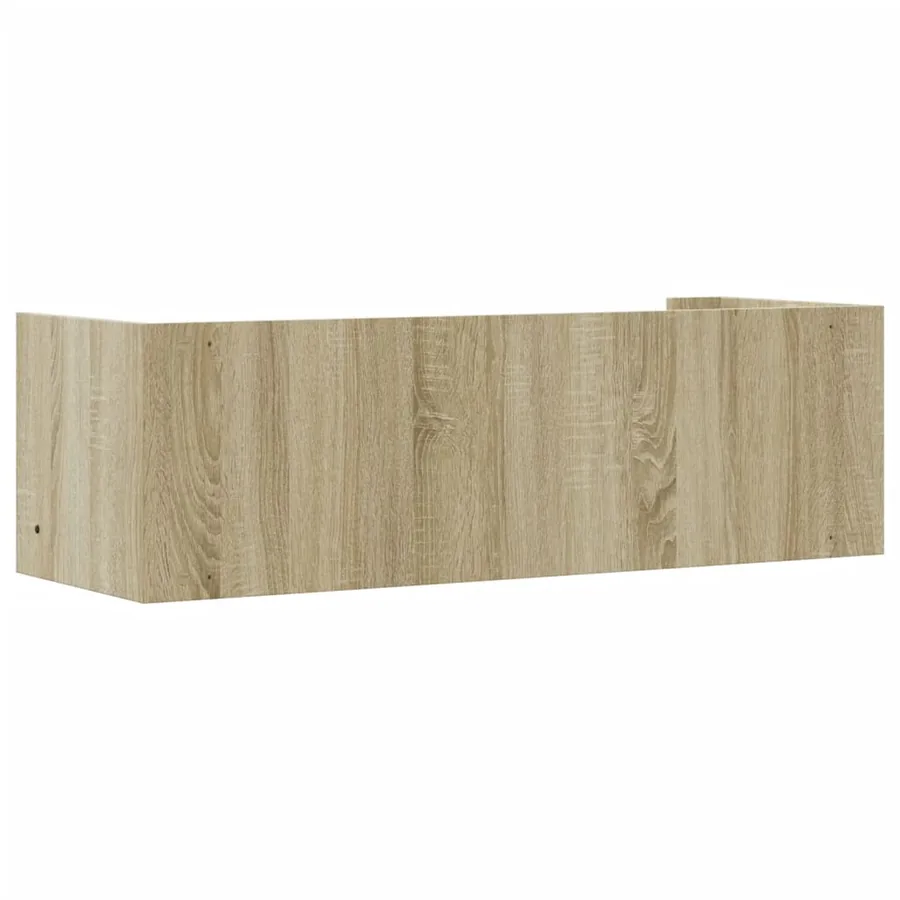 Étagère murale chêne sonoma 100x35x30,5 cm bois d'ingénierie - 6