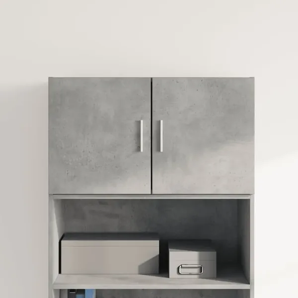 Armoire murale gris béton 70x42,5x40 cm bois d'ingénierie