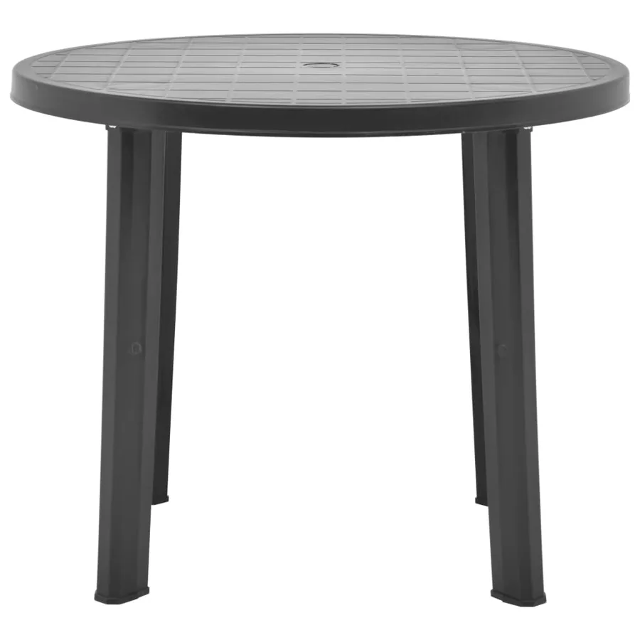 Table de jardin Anthracite 89 cm Plastique - 2
