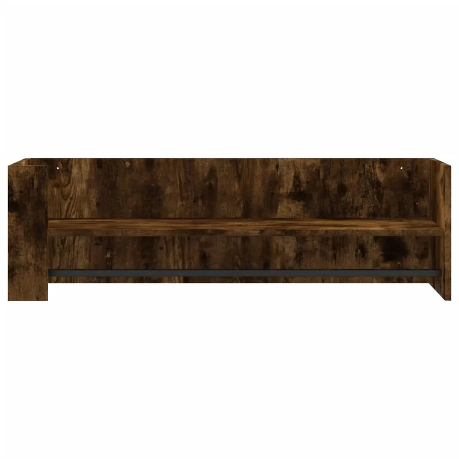 Étagère murale chêne fumé 100x35x30,5 cm bois d'ingénierie - 4