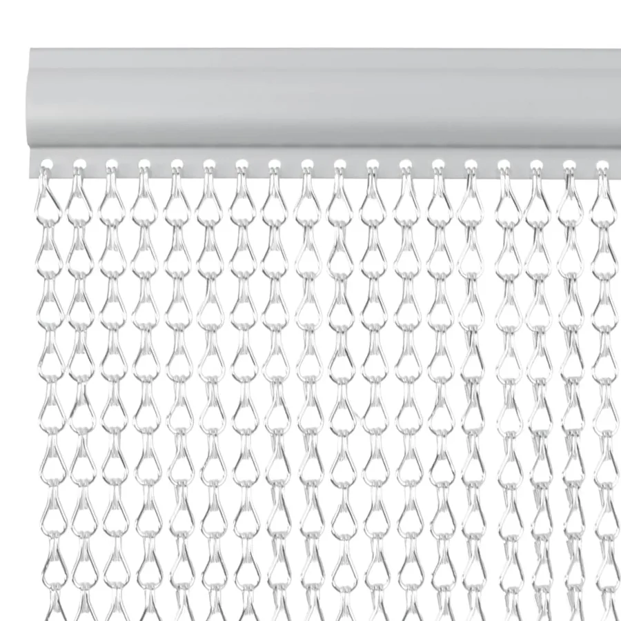 Moustiquaire de porte à chaîne 80x212 cm aluminium - 3