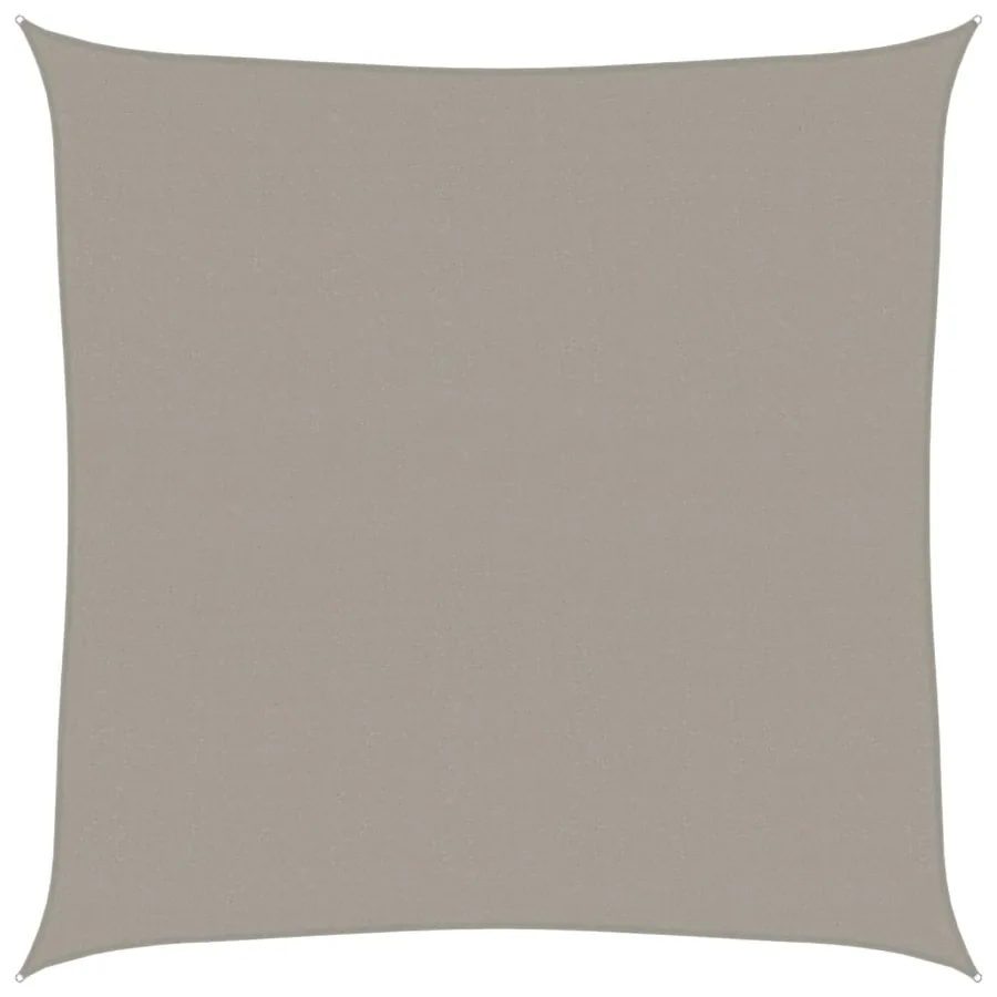 Voile d'ombrage 160 g/m² carré gris clair 4,5x4,5 m PEHD - 2