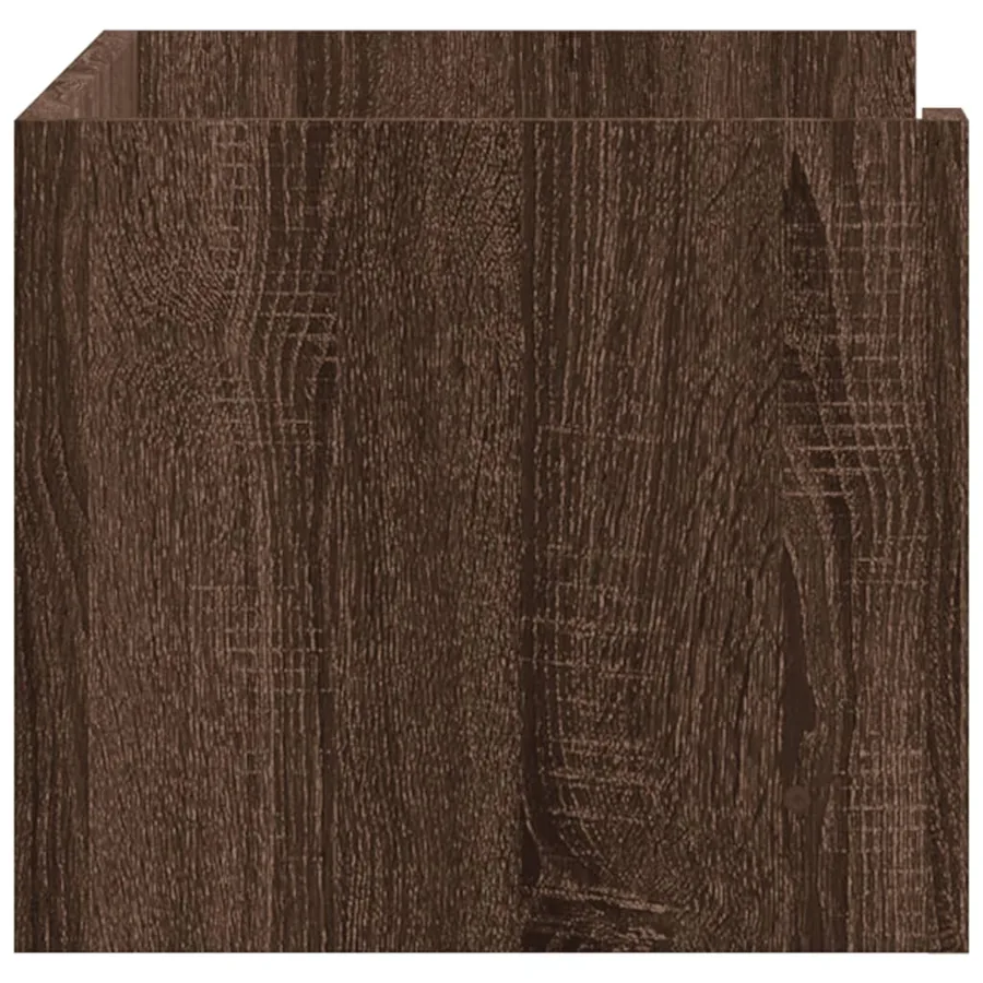 Étagère murale chêne marron 70,5x35x30,5 cm bois d'ingénierie - 5