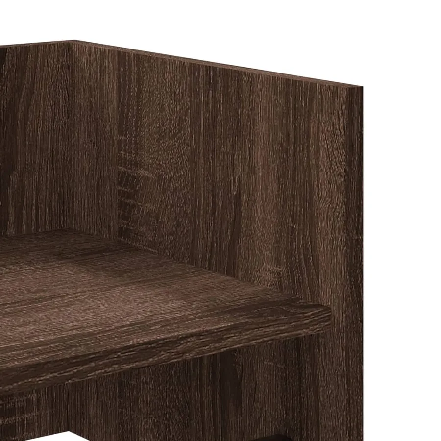 Étagère murale chêne marron 70,5x35x30,5 cm bois d'ingénierie - 7