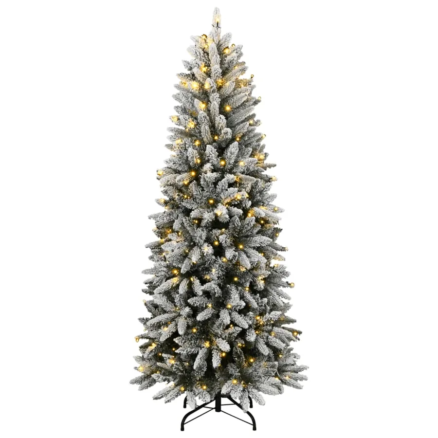 Sapin de Noël artificiel 300 LED et neige floquée 210 cm - 2