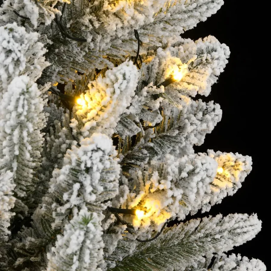 Sapin de Noël artificiel 300 LED et neige floquée 210 cm - 7