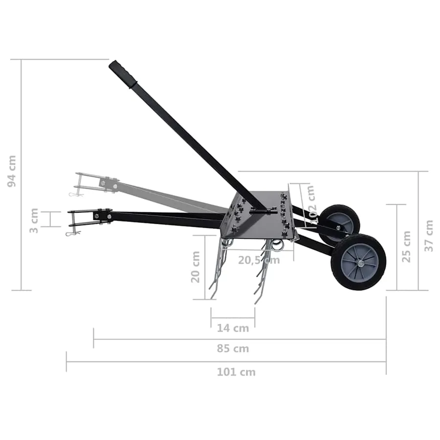 Scarificateur pour tondeuse autoportée 100 cm - 10