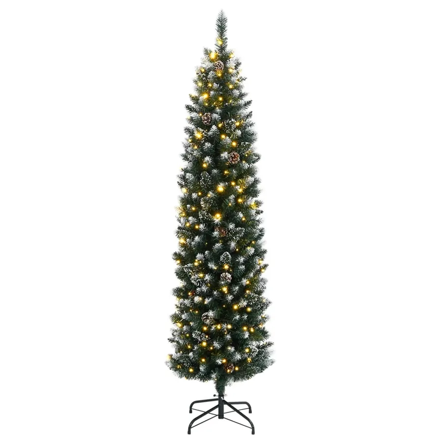 Sapin de Noël artificiel mince 150 LED 150 cm - 3