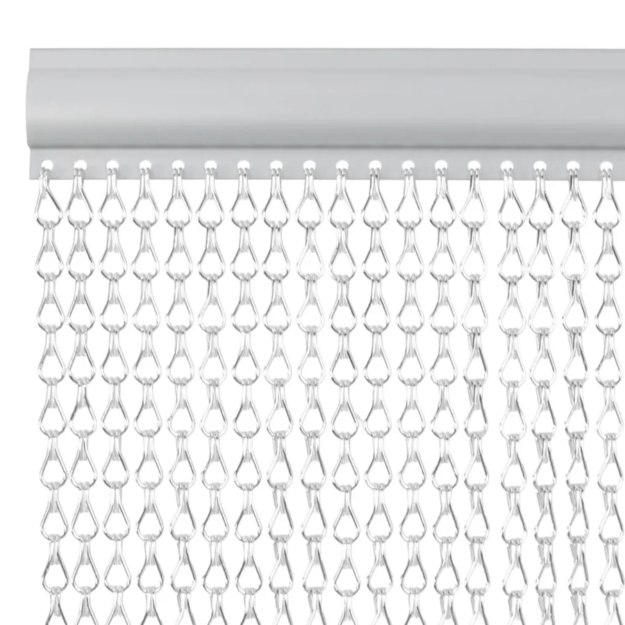 Moustiquaire de porte à chaîne 100x226 cm aluminium - 3