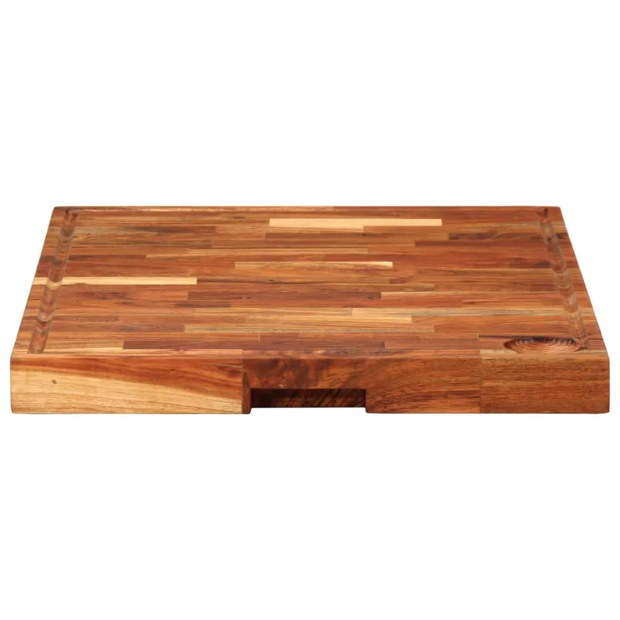 Planche à découper 60x42x4 cm bois d'acacia massif - 5