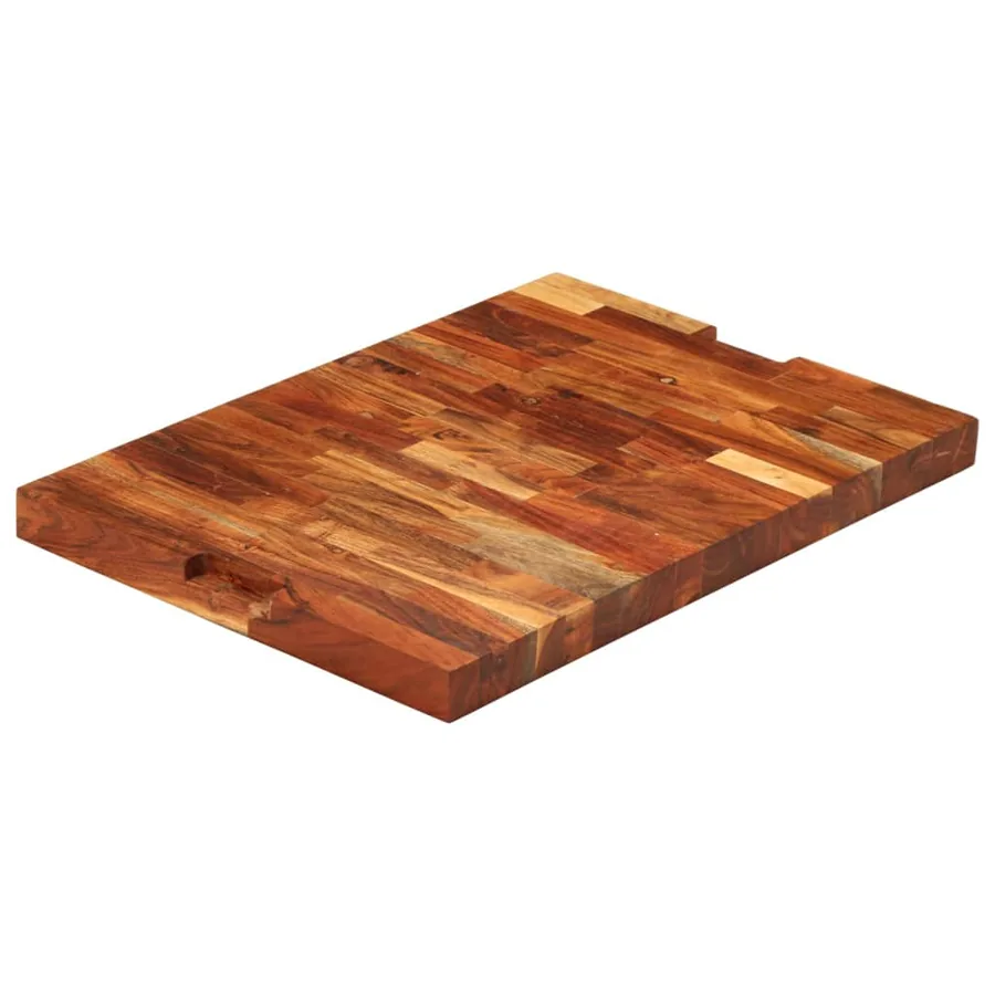 Planche à découper 60x42x4 cm bois d'acacia massif - 6