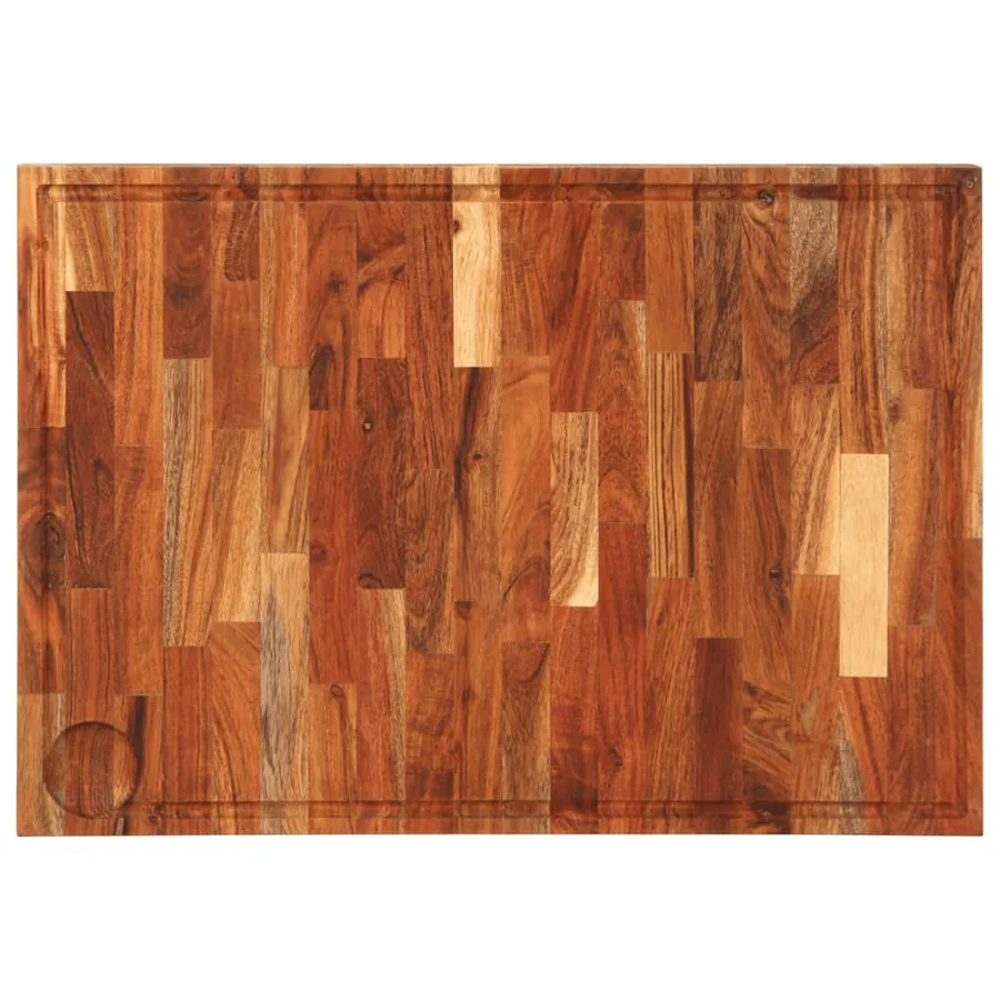 Planche à découper 60x42x4 cm bois d'acacia massif - 7