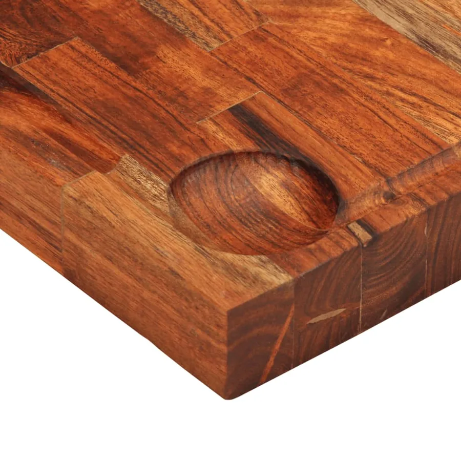 Planche à découper 60x42x4 cm bois d'acacia massif - 8
