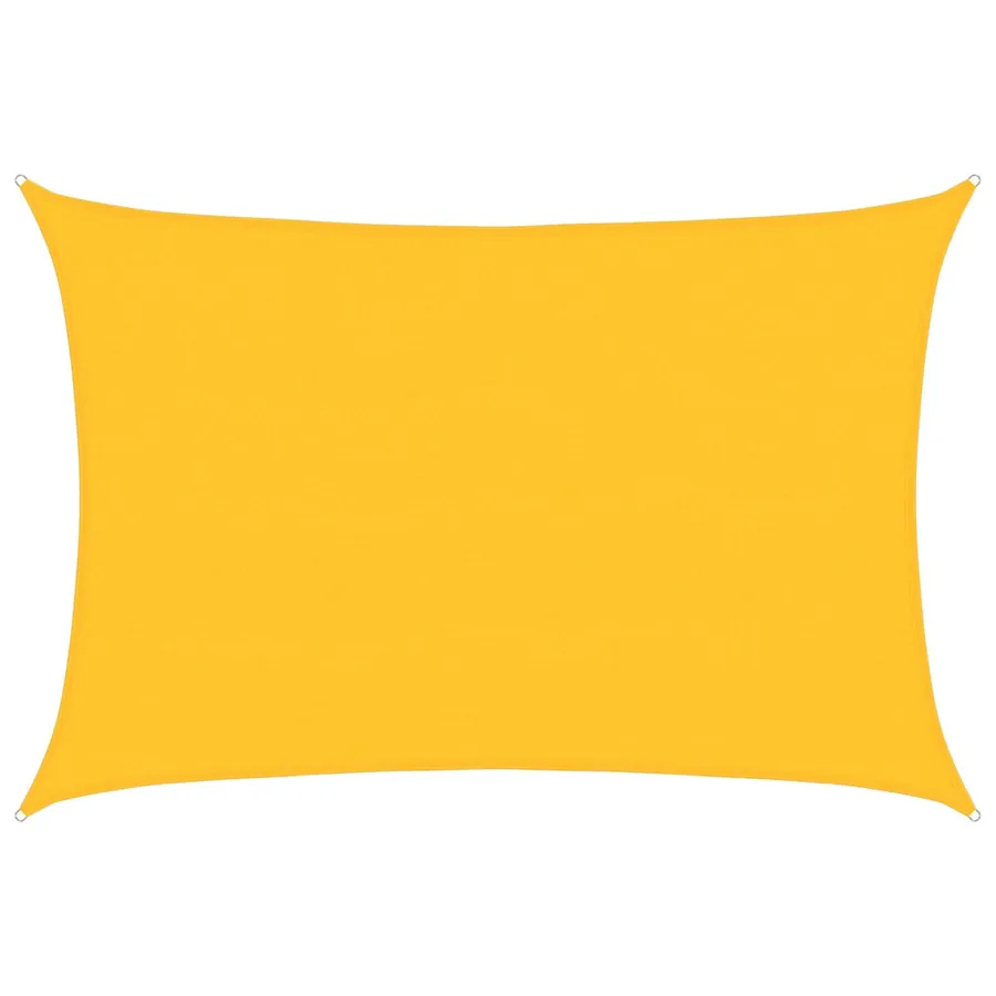Voile d'ombrage 160 g/m² rectangulaire jaune 5x7 m PEHD - 2