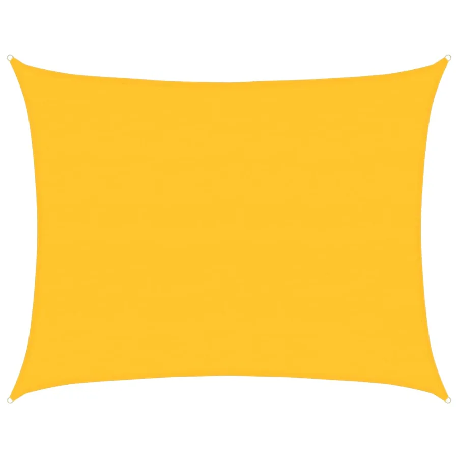 Voile d'ombrage 160 g/m² rectangulaire jaune 6x8 m PEHD - 2