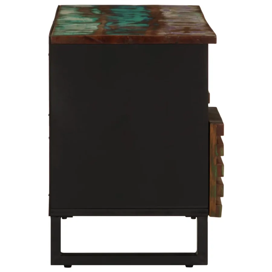 Meuble TV 100x34x46 cm bois d'acacia massif - 4