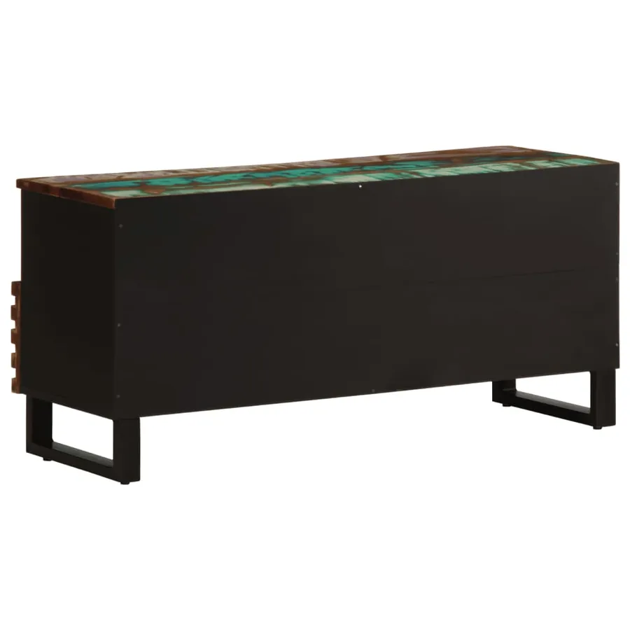 Meuble TV 100x34x46 cm bois d'acacia massif - 5