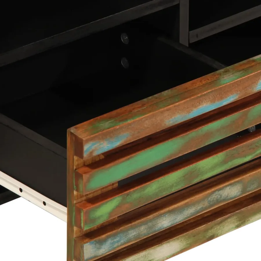 Meuble TV 100x34x46 cm bois d'acacia massif - 6