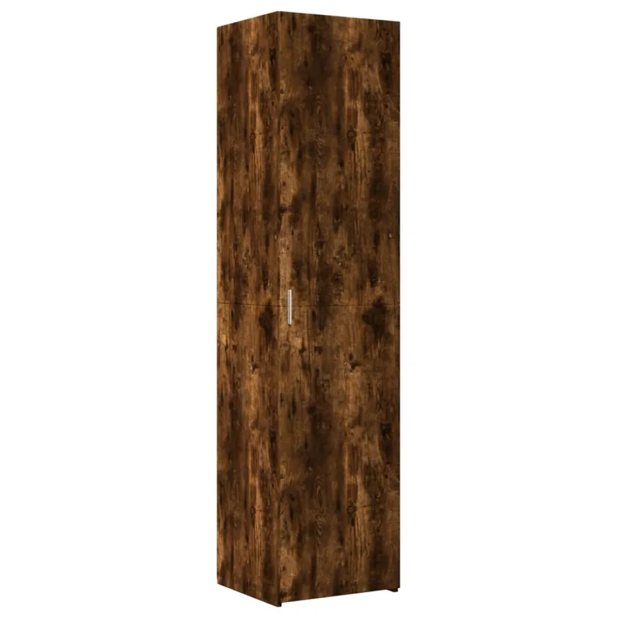 Armoire de rangement mince chêne fumé 45x42,5x225 cm - 6