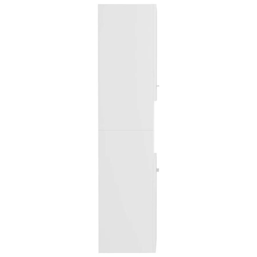 Armoire de salle de bain Blanc 30x30x130 cm Bois d’ingénierie - 8
